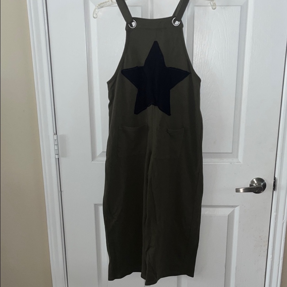 Olive Overalls with Black Star - must see to believe!